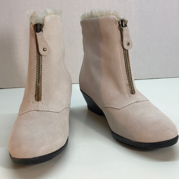 Sporto Shoes - Sporto Pink Fur Lined Bootie Front Zipper Size 5.5